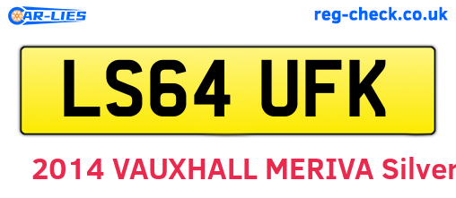 LS64UFK are the vehicle registration plates.
