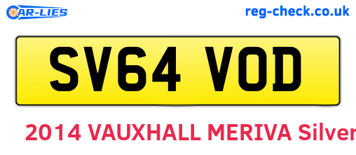 SV64VOD are the vehicle registration plates.