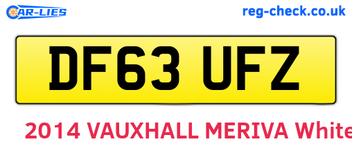 DF63UFZ are the vehicle registration plates.