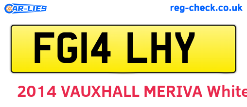 FG14LHY are the vehicle registration plates.