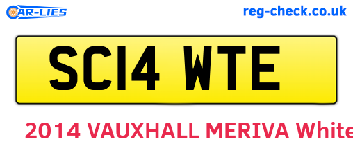 SC14WTE are the vehicle registration plates.