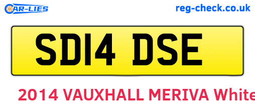 SD14DSE are the vehicle registration plates.