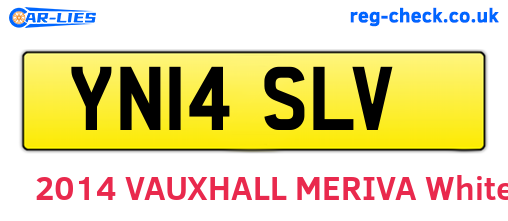 YN14SLV are the vehicle registration plates.