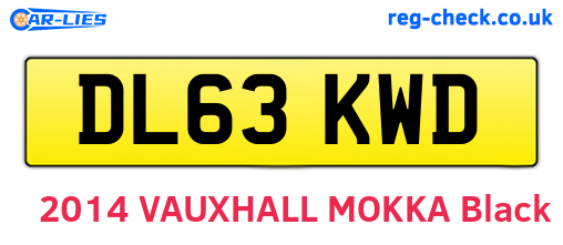 DL63KWD are the vehicle registration plates.