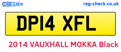 DP14XFL are the vehicle registration plates.