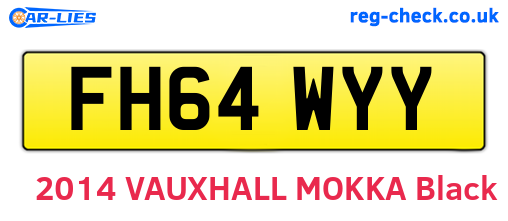 FH64WYY are the vehicle registration plates.