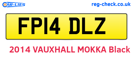 FP14DLZ are the vehicle registration plates.