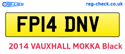 FP14DNV are the vehicle registration plates.