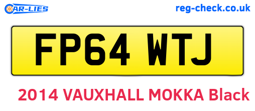 FP64WTJ are the vehicle registration plates.