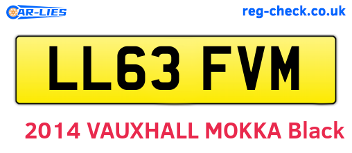 LL63FVM are the vehicle registration plates.