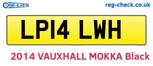 LP14LWH are the vehicle registration plates.