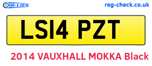 LS14PZT are the vehicle registration plates.