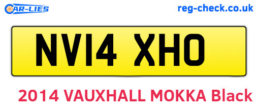 NV14XHO are the vehicle registration plates.