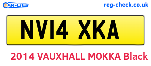 NV14XKA are the vehicle registration plates.