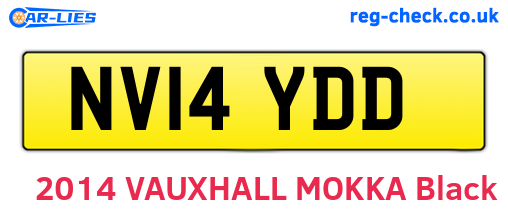 NV14YDD are the vehicle registration plates.