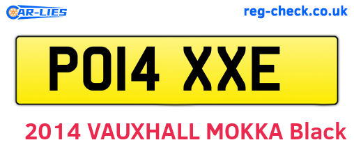 PO14XXE are the vehicle registration plates.