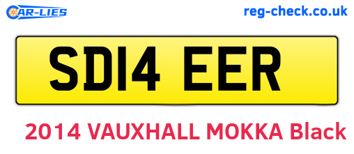 SD14EER are the vehicle registration plates.