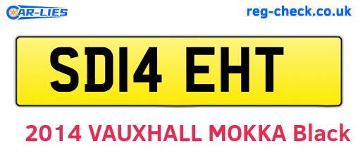 SD14EHT are the vehicle registration plates.