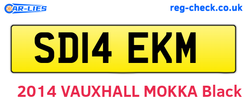 SD14EKM are the vehicle registration plates.