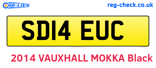 SD14EUC are the vehicle registration plates.