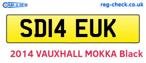 SD14EUK are the vehicle registration plates.