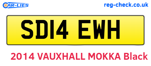 SD14EWH are the vehicle registration plates.