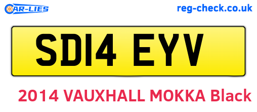 SD14EYV are the vehicle registration plates.