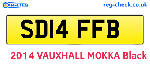 SD14FFB are the vehicle registration plates.