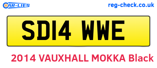 SD14WWE are the vehicle registration plates.