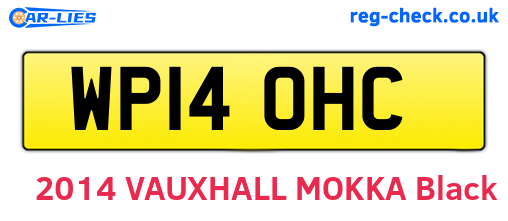 WP14OHC are the vehicle registration plates.