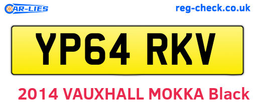 YP64RKV are the vehicle registration plates.