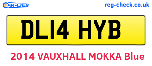 DL14HYB are the vehicle registration plates.