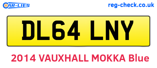 DL64LNY are the vehicle registration plates.