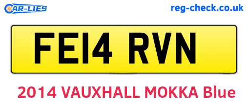 FE14RVN are the vehicle registration plates.