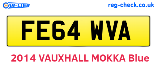 FE64WVA are the vehicle registration plates.