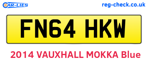 FN64HKW are the vehicle registration plates.