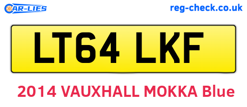 LT64LKF are the vehicle registration plates.