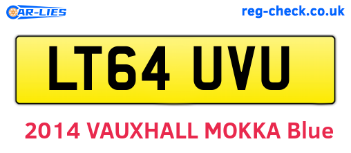 LT64UVU are the vehicle registration plates.