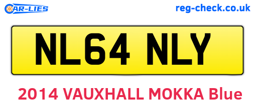 NL64NLY are the vehicle registration plates.