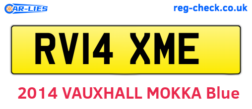 RV14XME are the vehicle registration plates.