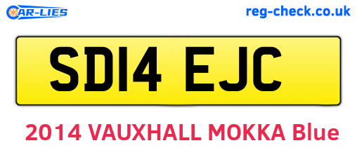 SD14EJC are the vehicle registration plates.