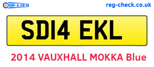 SD14EKL are the vehicle registration plates.