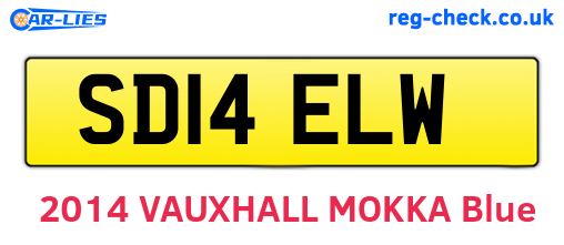 SD14ELW are the vehicle registration plates.