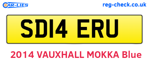 SD14ERU are the vehicle registration plates.