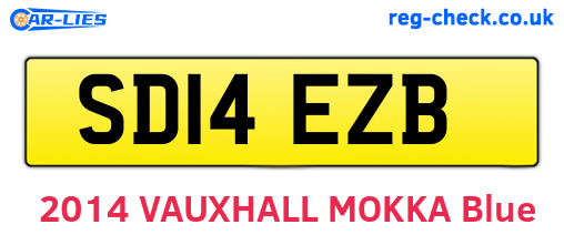 SD14EZB are the vehicle registration plates.