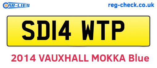 SD14WTP are the vehicle registration plates.