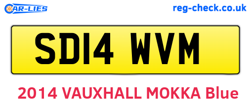 SD14WVM are the vehicle registration plates.