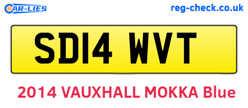 SD14WVT are the vehicle registration plates.