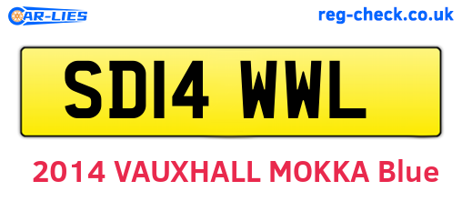 SD14WWL are the vehicle registration plates.