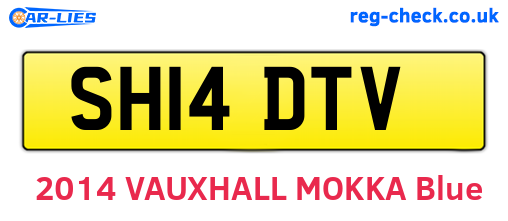 SH14DTV are the vehicle registration plates.